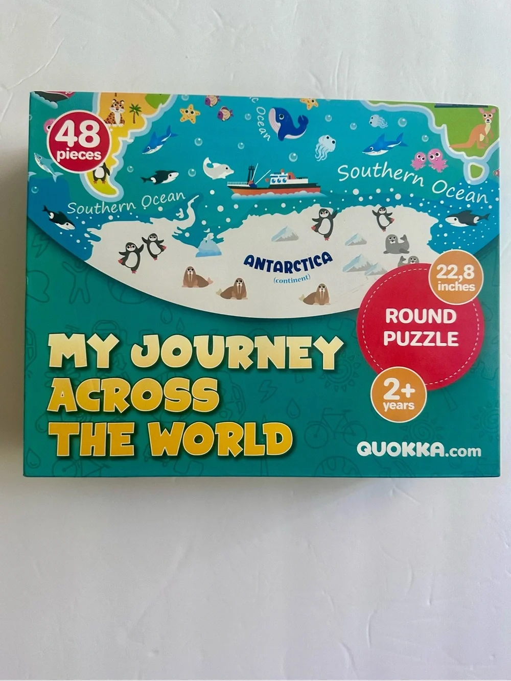 Quokka My Journey Across The World Round Puzzle Ages 2+ Unisex